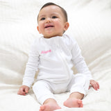 Personalised The Dream Zip Sleepsuit
