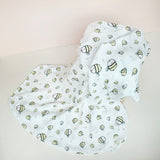 Organic Cotton Bamboo Swaddle Honey Bee
