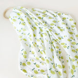 Organic Cotton Bamboo Swaddle Juicy Lemon