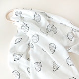 Organic Cotton Bamboo Swaddle Wild Hedgehog