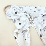 Organic Cotton Bamboo Swaddle Navy Twinkle