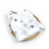 Organic Cotton Bamboo Swaddle Navy Twinkle